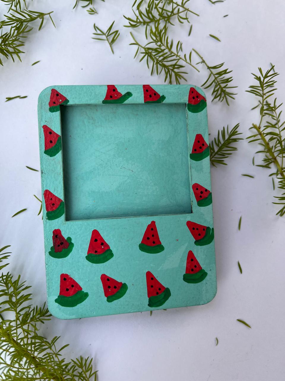 Rustic Hand-Painted Wooden Message Board